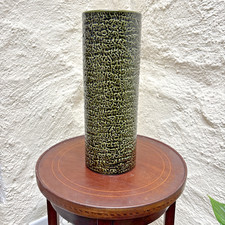 Large Dark Green Vintage Vase
