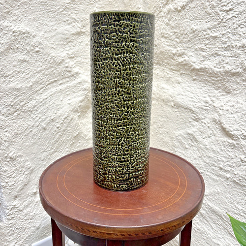 Large dark green vintage - dark, vase