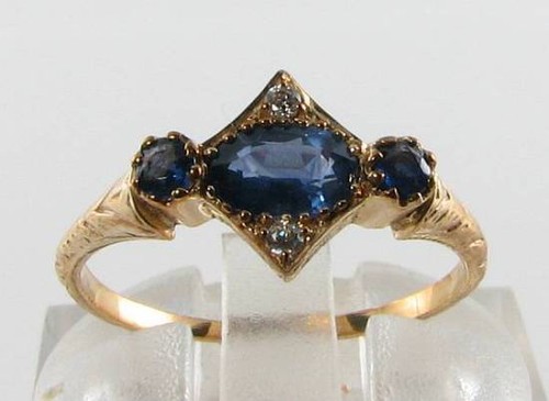 Dainty 9ct gold blue - dainty, 9k