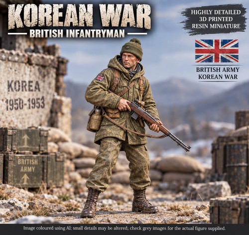 Korean war british - war, infantryman