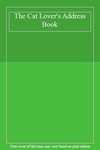 The cat lover address - lover's, book,