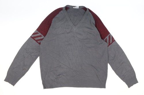 Pierre sangan mens grey neck - sangan, v-neck