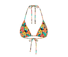 Free People x It's Now Cool Triangle Bikini Top Size M Floral Print