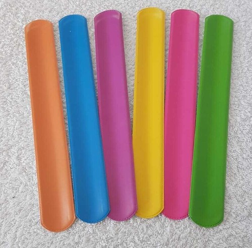 Neon snap bracelets - neon,
