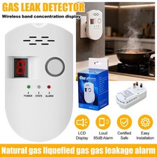 NEW Natural Gas Leak Detector - Plug-In Alarm for Home, Kitchen & RV 85dB
