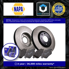 2x Vented Brake Discs and Pads