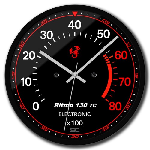 Wall clock black 30cm - black, noisless