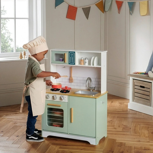 Wooden corner play kitchen for - kitchen,