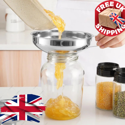 Stainless steel jam jar funnel - stainless,