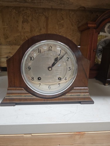 Antique garrard mantle clock - mantle,
