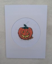 Handmade Cross Stitch Card -