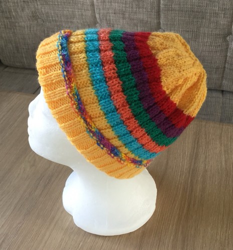 Hand knitted hat - hand,