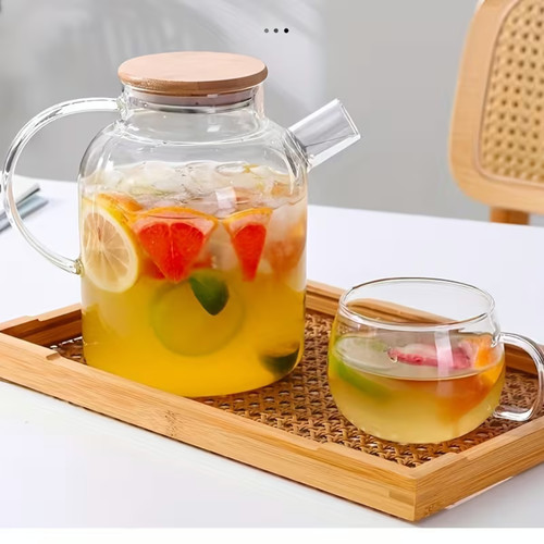 Borosilicate glass teapot - 1.8l,