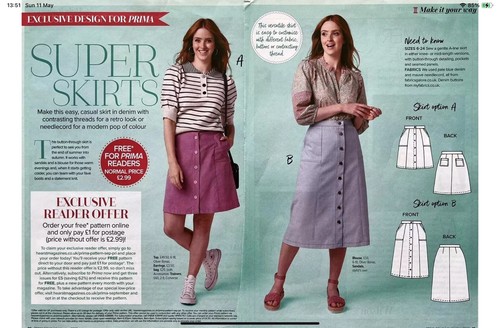 Prima magazine skirt - magazine,