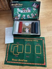 Poker Set Game Includes Playing Cards,  Chips,  Dealer Chip, Mat +  Instructions