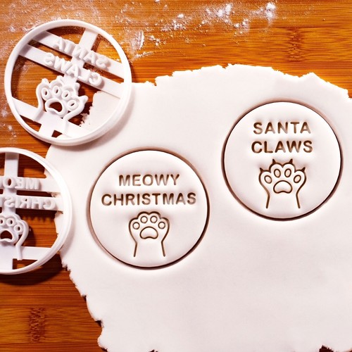 Meowy christmas santa claws - christmas,