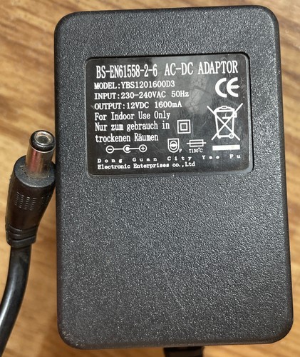 12v 1600ma 12vdc - 1600ma,