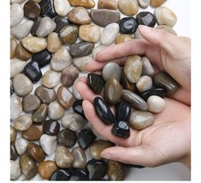 6lb Decorative Stones,0.4-1 Inch Natural Polished Pebbles for Plant