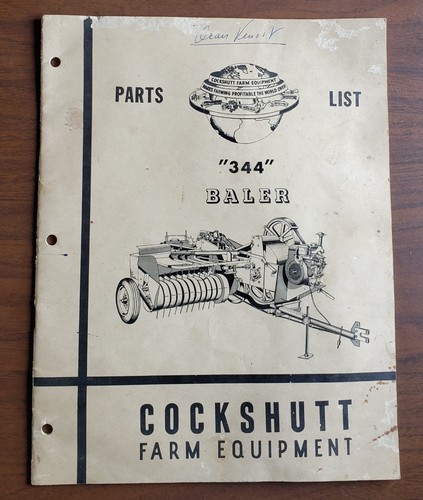 Cockshutt 344 hay baler - #344,