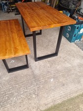 Table and bench . industrial