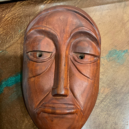 Hand carved wood - wood, mask