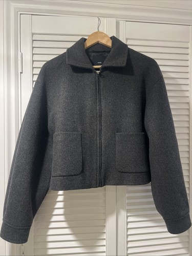 Mango zip down wool mix - down,