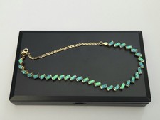 Vintage 14ct Gold Neon Blue