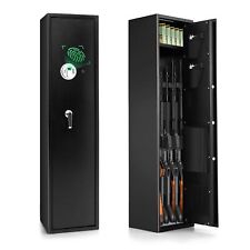 5-Rifle Gun Safe Long Heavy Duty Gun Cabinet w/ Digital Keypad