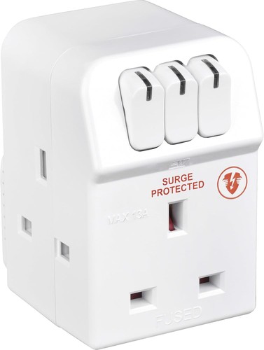 Masterplug three socket - three, surge