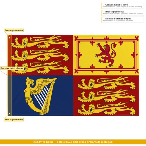 British royal standard flag - royal,