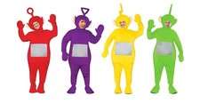 Adult 90s Tubby Costume Deluxe TV Tele Television Tubbies Fancy Dress Outfit