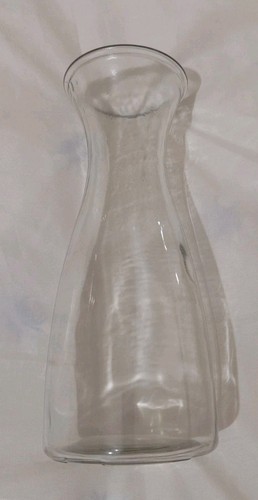 Clear glass flower vase curved - flower,