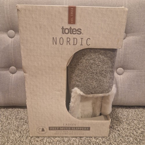 Totes nordic ladies felt mule - totes,