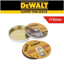 DeWALT 115mm Cutting Disc Steel Inox Stainless 1mm Thin Cutter 4.5" inch Wheel