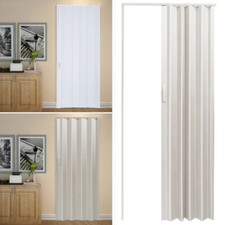 Internal Folding Door White PVC Interior Concertina Accordion Sliding Doors UK