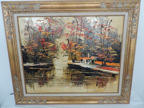 Morris katz signed oil - morris, on