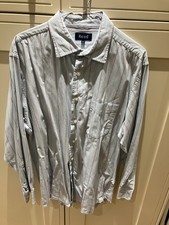 Reed Blue With Red Stripe Soft Cotton Men’s  Shirt Size XL Used Good Condition