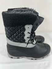 3M Scotchlite Black Wellies Faux Fur Reflective Water Proof MidCalf Boots 6