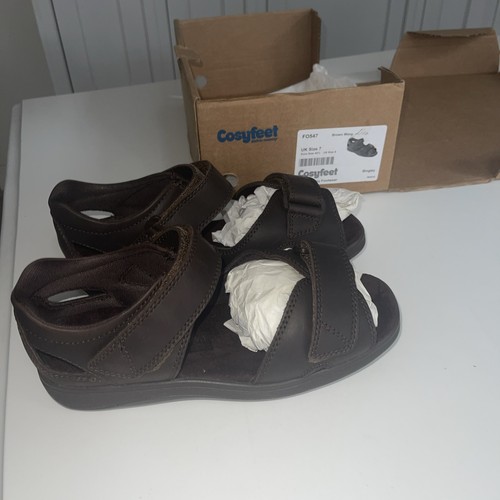 Cosyfeet mens brown - cosyfeet, leather