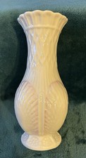 Belleek pink shell - shell, vase