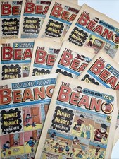 10 x BEANO COMICS  Bundle 1984 - Vintage 80s Nostalgia - Dennis the Menace