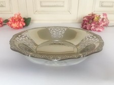 Vintage Italian Alessi INOX  18/10 Stainless Steel Bread Basket Bowl Serving .