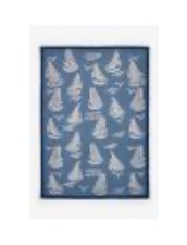 Used Laura Ashley 100% Wool Blue Rug 120cm X 170cm