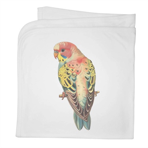 Colourful budgie cotton baby - 'colourful, budgie'