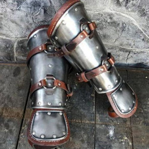 Medieval leather bracer - bracer, battle