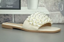 flat pearl sliders wedding