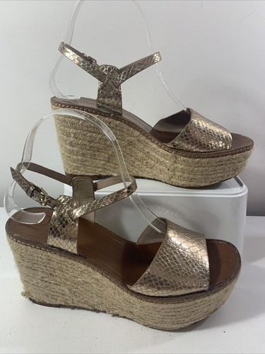 Zara gold strappy wedges - gold, wedges.