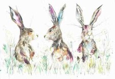 HARES  Wall Art Decor Poster