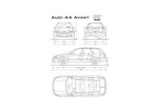 A4 Photo Blueprint Audi A4 B5