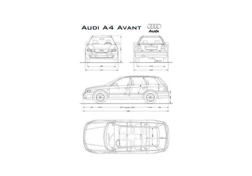 Photo blueprint audi - photo, a4